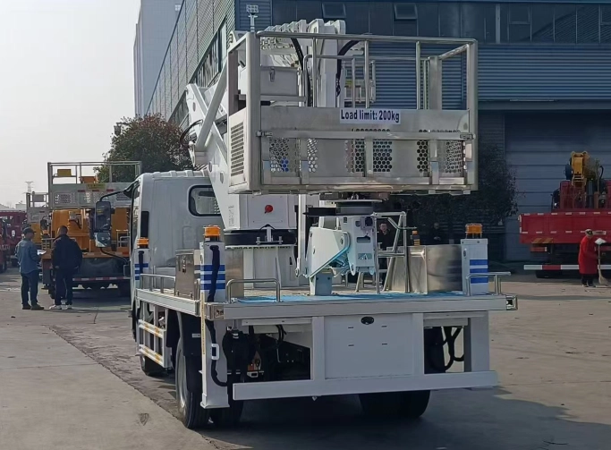 Low maintenance aerial work platform truck