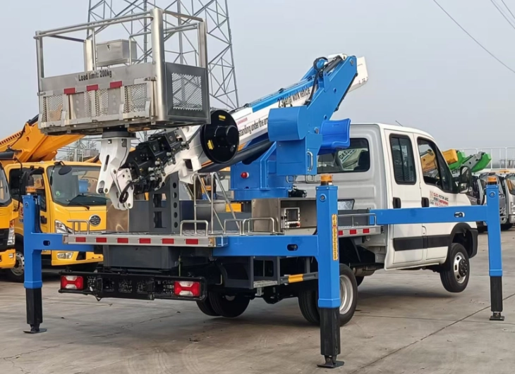 Low maintenance aerial work platform truck