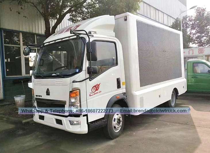 Mobile LED screen truck export China