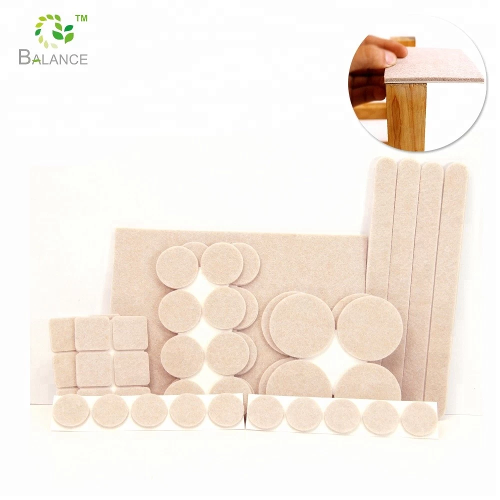 China Customized Various Sizes Self-adhesive Floor Protector Felt Furniture Pads Manufacturer manufacturer