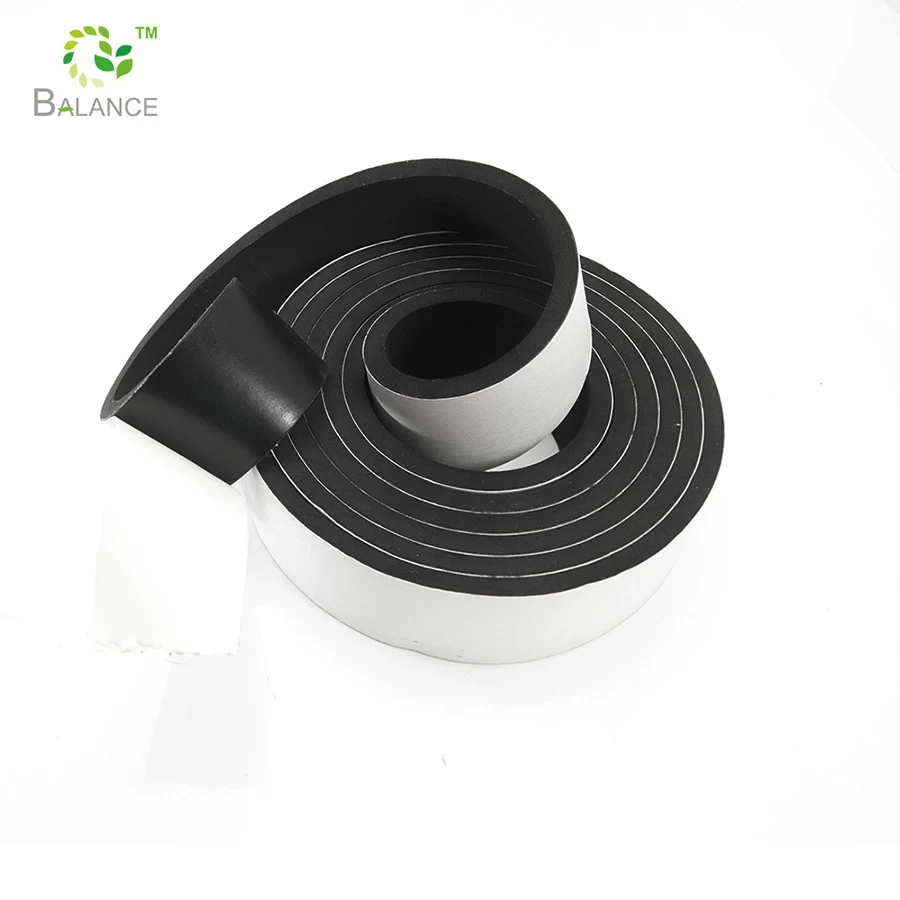 China Strong Adhesive Neoprene Foam Rubber Tape Sealing Strip Supplier manufacturer