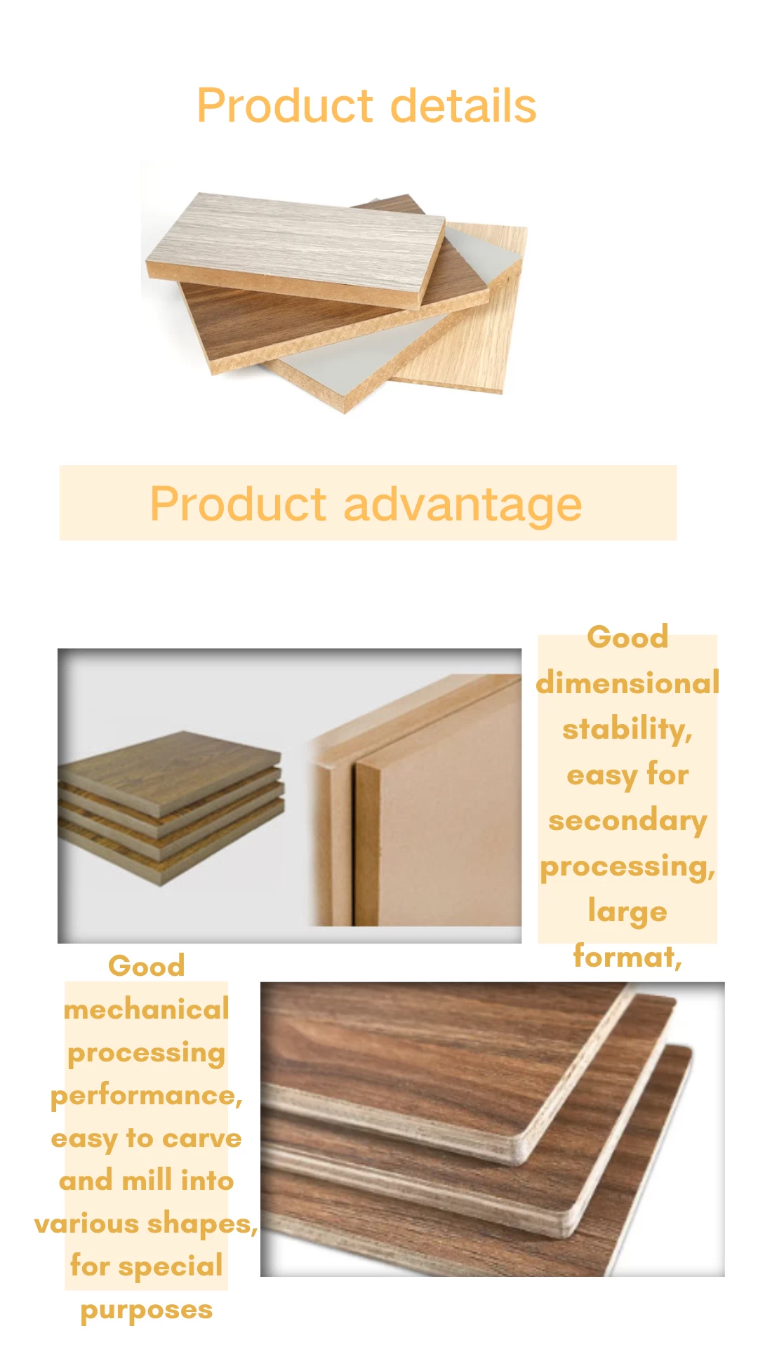 High Quality Raw Particle Board Chipboard Manufacturer and Supplier