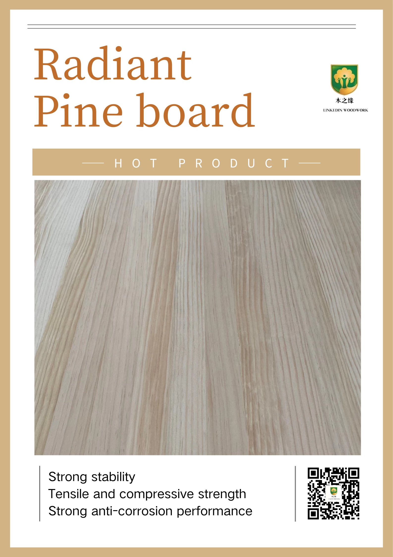 Най-горещият продукт – Плочи от масивна дървесина Radiata Pine!