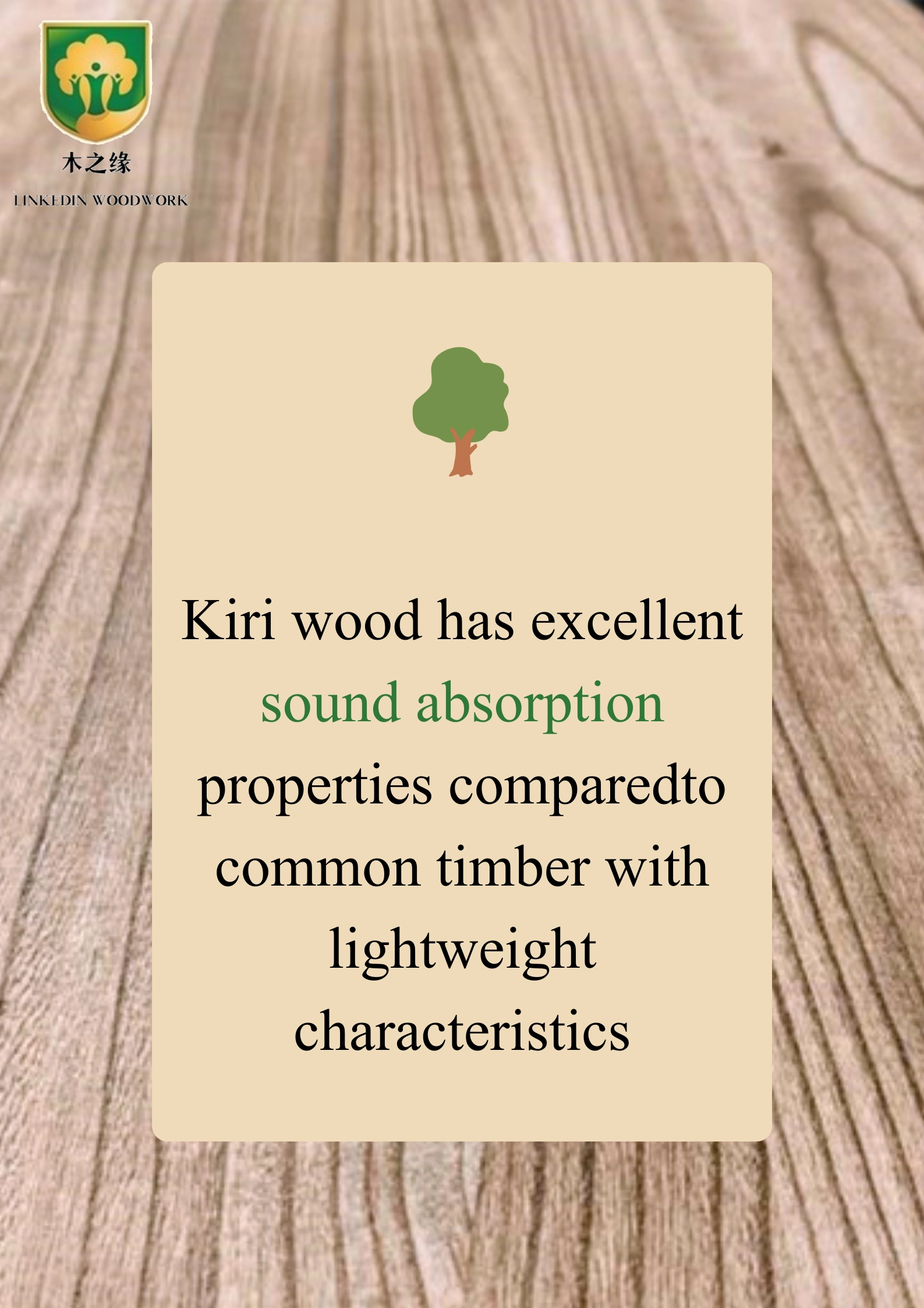 Kiri wood factory lightweight sustainable timber