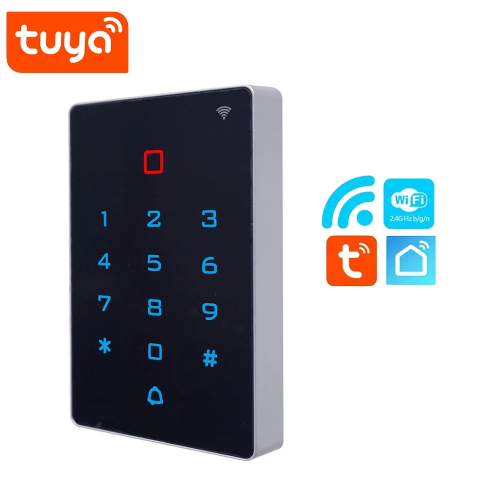 الصين IP67 مقاوم للماء Tuya App للتحكم في لوحة مفاتيح التحكم في الوصول بباب واحد مع اتصال WIFI عن بعد الصانع