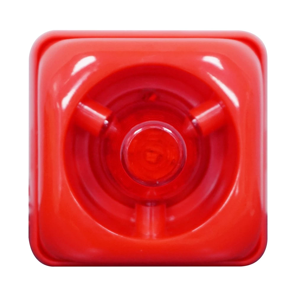 porcelana La alarma de incendio de alerta por cable DC 12~24V llevó la sirena de advertencia de fuego de luz estroboscópica para el sistema de alarma de incendio fabricante