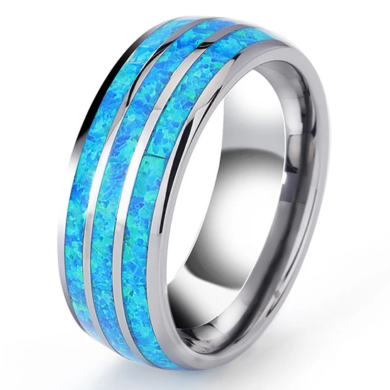 China Tungsten Carbide Ring With Opal manufacturer