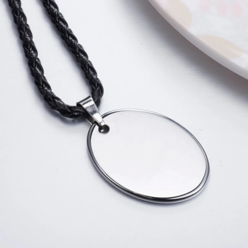 Hohe Qualität Vatertagsgeschenk Wolframkarbid Anhänger für Männer High poliert Oval Wolfram Hund Tag China Hersteller