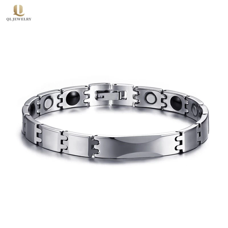 Hot selling Mens Tungsten Jewelry Health Care Tungsten Bracelet for Men with Magnets and germanium China Supplier
