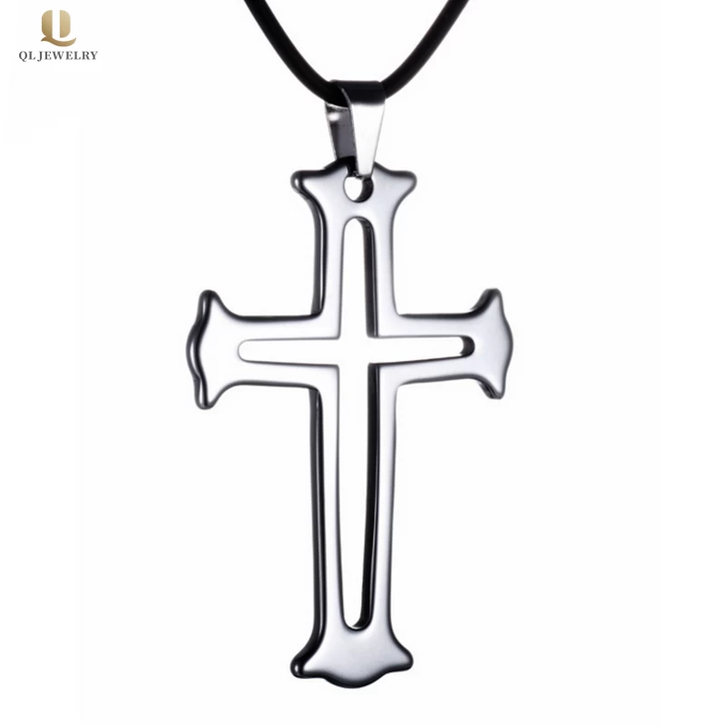 Wholesale Tungsten Carbide Cross Necklace Low Price Tungsten