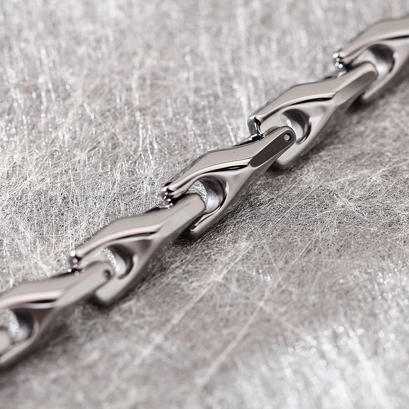 Heißer Verkauf von Herren Wolfram Schmuck High Polished Wolfram Carbid Kette Armband China Hersteller