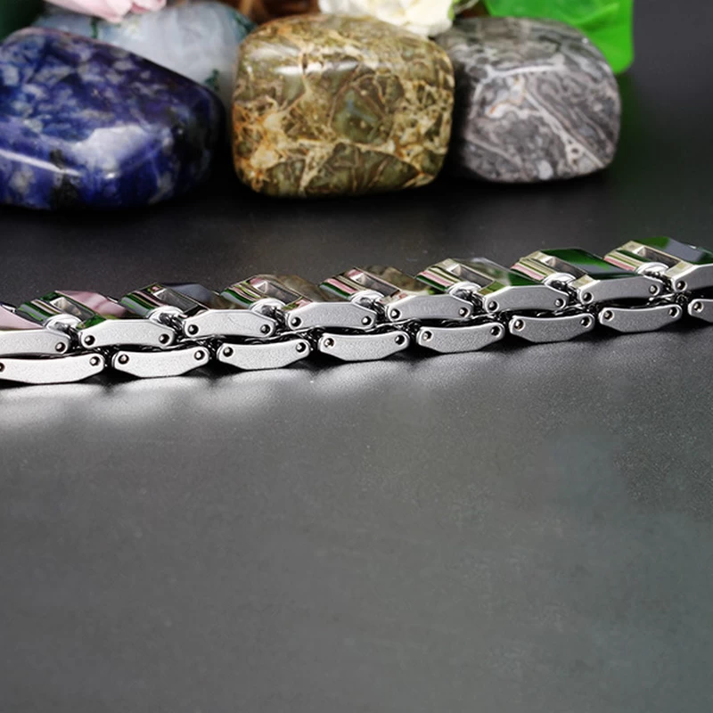 Bijoux de mode chaud Bijoux de mode Haute bracelet de liaison carbure de tungstène à grande échelle pour hommes Chine Fabricant
