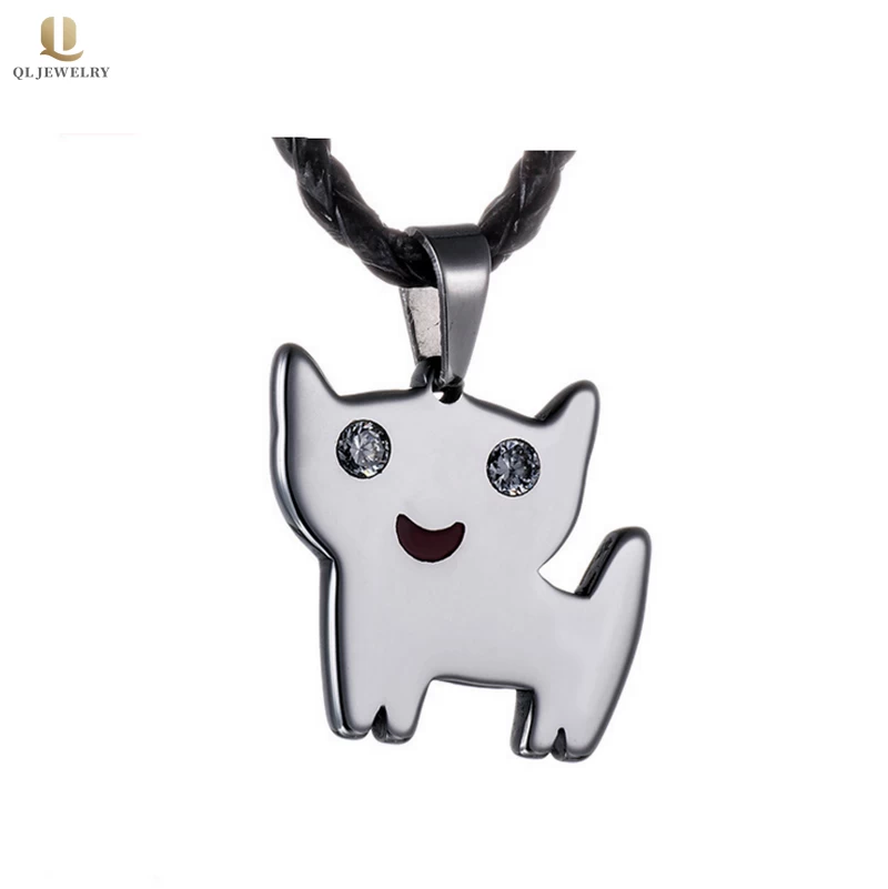 Großhandel Modeschmuck Herren Wolframkarbid Hund Anhänger Halskette Tier Wolfram Anhänger China Lieferant