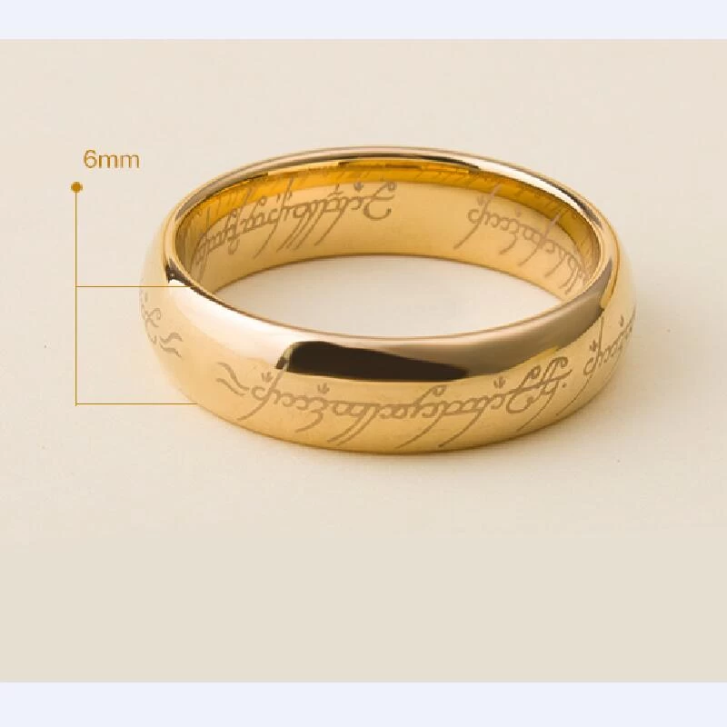 La fabbrica e il produttore della Cina rendono anello del cinema da 8 mm 8mm anello di carburo di tungsteno a cupola e dell\'oro con le anelli di tungsteno dei monili di moda dei monili di moda degli uomini incise su misura