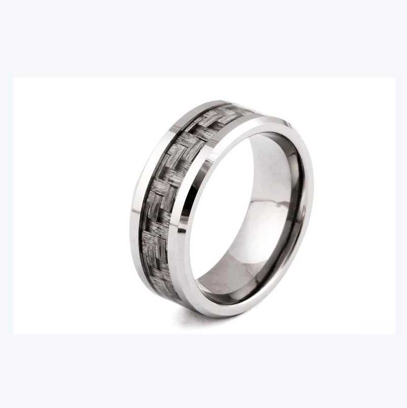 Anello speciale di carburo di tungsteno speciale con il fornitore del produttore dell\'anello del tungsteno della fibra di carbonio unico in fibra di carbonio