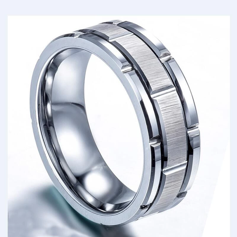 4-teilige kombinierte Top-Vertriebsmänner Wolfram-Hochzeitsband Gold Wolfram-Hartmetall-Ring Spezielles einzigartiges und kühles