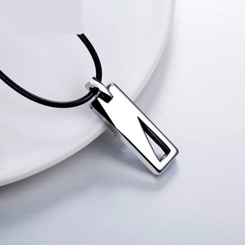 Vendita calda moda uomo gioielli in carburo di carburo di carburo di carburo di tungsteno uomo mens tungsteno bar dog tag porcellana fornitore