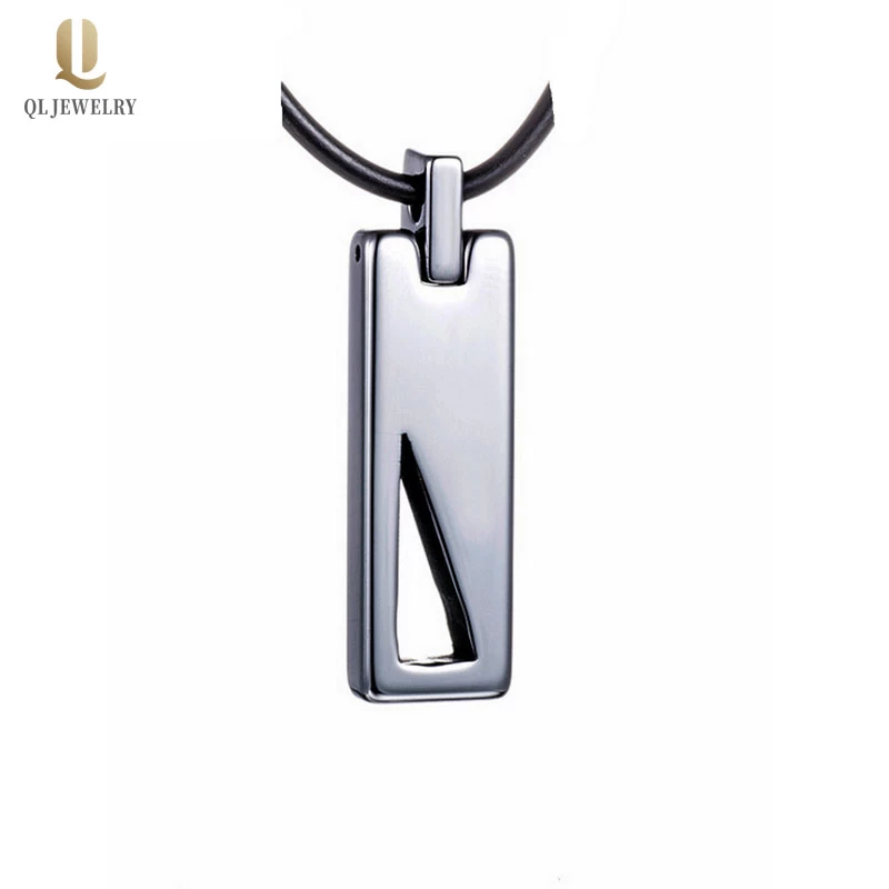 Vendita calda moda uomo gioielli in carburo di carburo di carburo di carburo di tungsteno uomo mens tungsteno bar dog tag porcellana fornitore