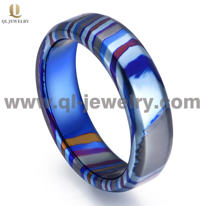 Erstaunliche Tricolors Zirgi Ring Timascus Ring Hochzeit Bands China Lieferant
