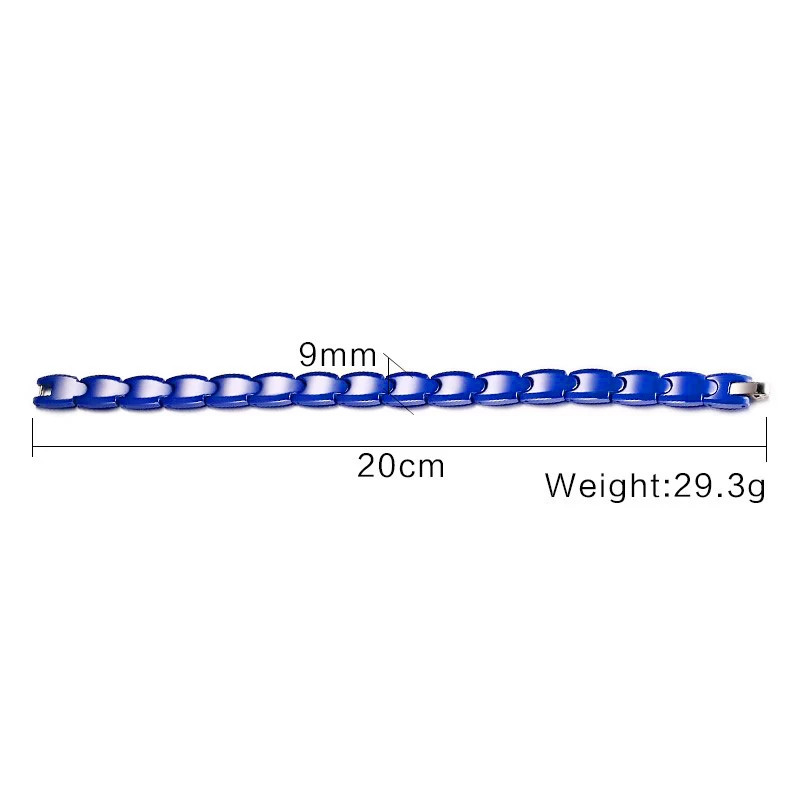 Braccialetto in ceramica da donna a basso prezzo e uomo con cinturino in ceramica ad alta tecnologia con ematiti e magneti Inlay Cina Produttore