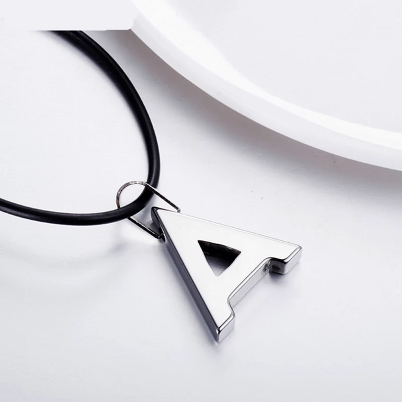 Monili da uomo di alta qualità Gioielli di modo Tungsteno Dog Dog Tag Lettera Un pendente di tungsteno per gli uomini Tungten Lettera Collana Cina Produttore