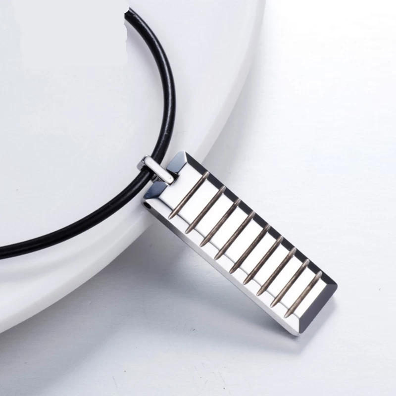 Popuar Men\'s Fashion Jewelry Tungsten Carbide Dog Tag for Men Tungsten Carbide Pendant Necklace China Manufacturer