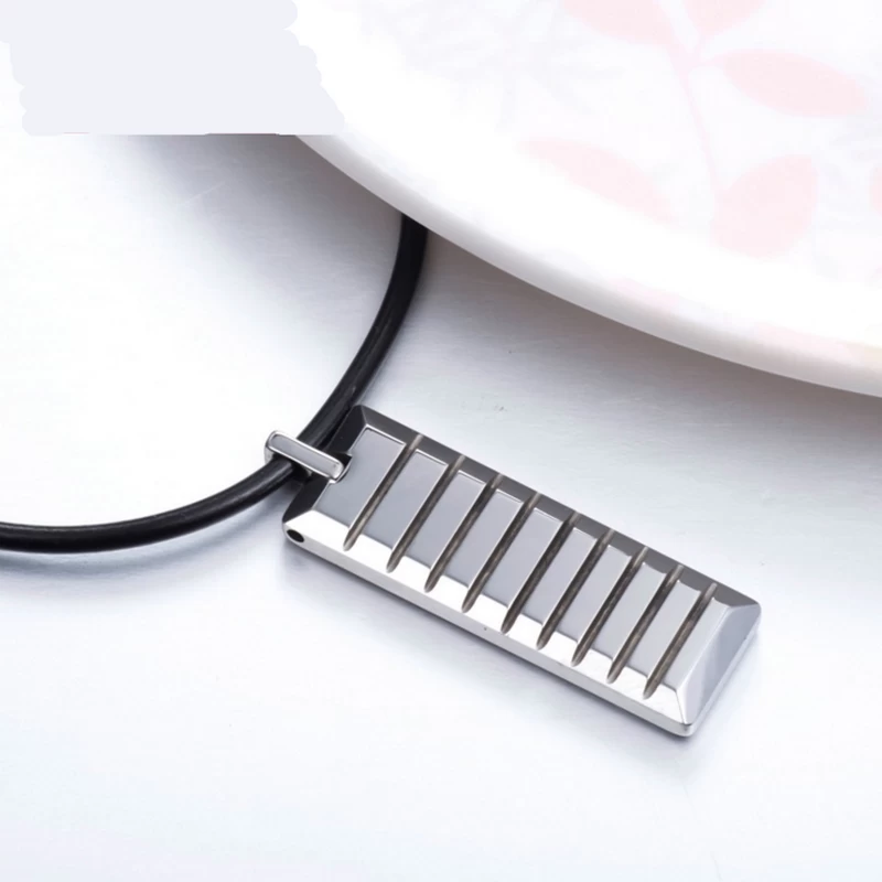 Popuar Men\'s Fashion Jewelry Tungsten Carbide Dog Tag for Men Tungsten Carbide Pendant Necklace China Manufacturer
