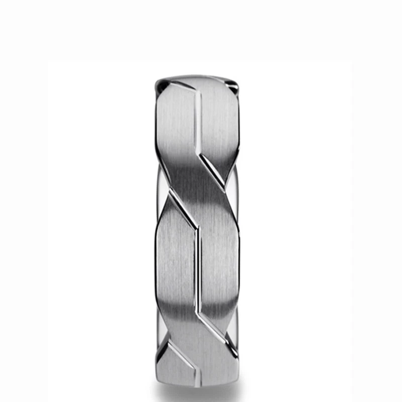 Special Wave Tungsten Band Bands de mariée en gros Hommes Tungstène Bague en carbure de tungstène Fabricant