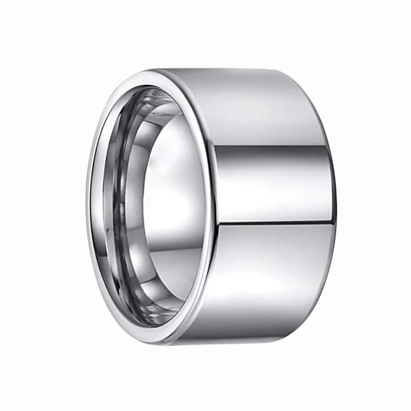 10mm 12mm 14mm große Wolframband Großhandel Herren Ehering Bands Wolframkarbid Ring China Hersteller Auf Lager