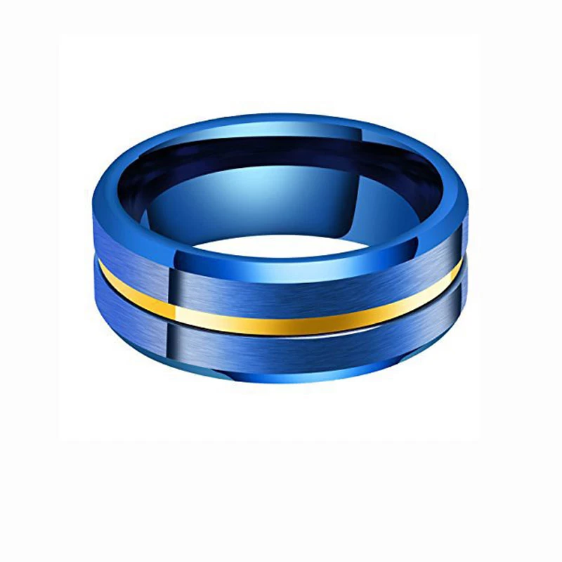 Vendite calde Two Tone Tone Band Tungsteno all\'ingrosso Mens Bande di nozze Tungsteno Anello in carburo di tungsteno Cina Produttore