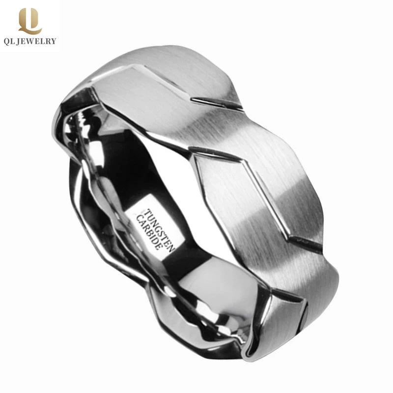Special Wave Tungsten Band Bands de mariée en gros Hommes Tungstène Bague en carbure de tungstène Fabricant