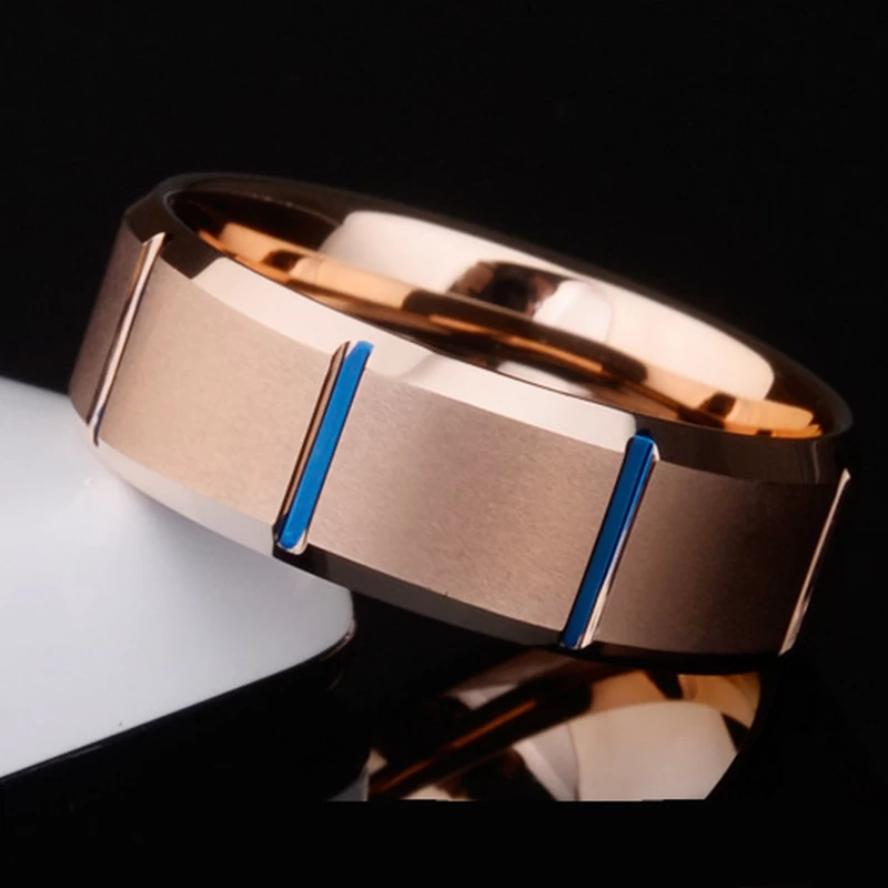 Hot sales two tone Tungsten band Wholesale Mens Wedding Bands Tungsten Carbide Ring  China Manufacturer - COPY - g1o9qq