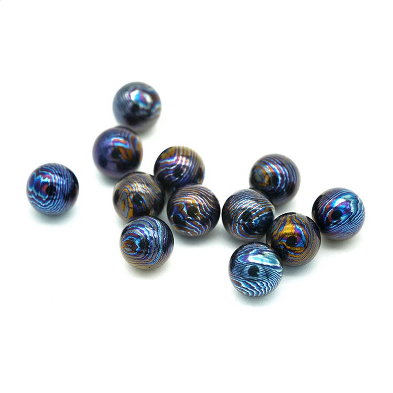 Fornitura di vendita calda personalizzata di alta qualità a più colori Timascus Titanium Ti Bead Bracciali Timascus in vendita in Cina Produttore
