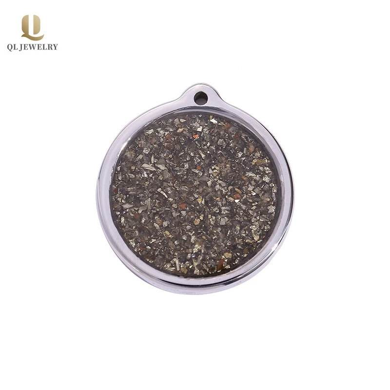 Pendentif cercle en carbure de tungstène rétro et spécial pour hommes avec incrustation de minerai de cuivre Chine Fournisseur