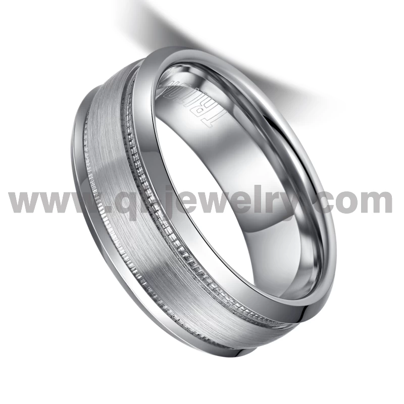 Chine 2023 Anneaux de mariage en cobalt de style le plus récent 8 mm Conception de bords plats et biseautés dans un ajustement confortable avec un anneau de cobalt en finition marteau Fabricants