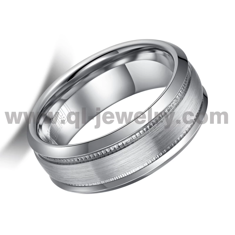 Chine 2023 Anneaux de mariage en cobalt de style le plus récent 8 mm Conception de bords plats et biseautés dans un ajustement confortable avec un anneau de cobalt en finition marteau Fabricants