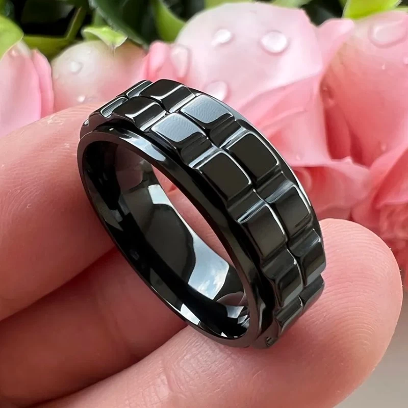 Mens spinner rings tungsten shop