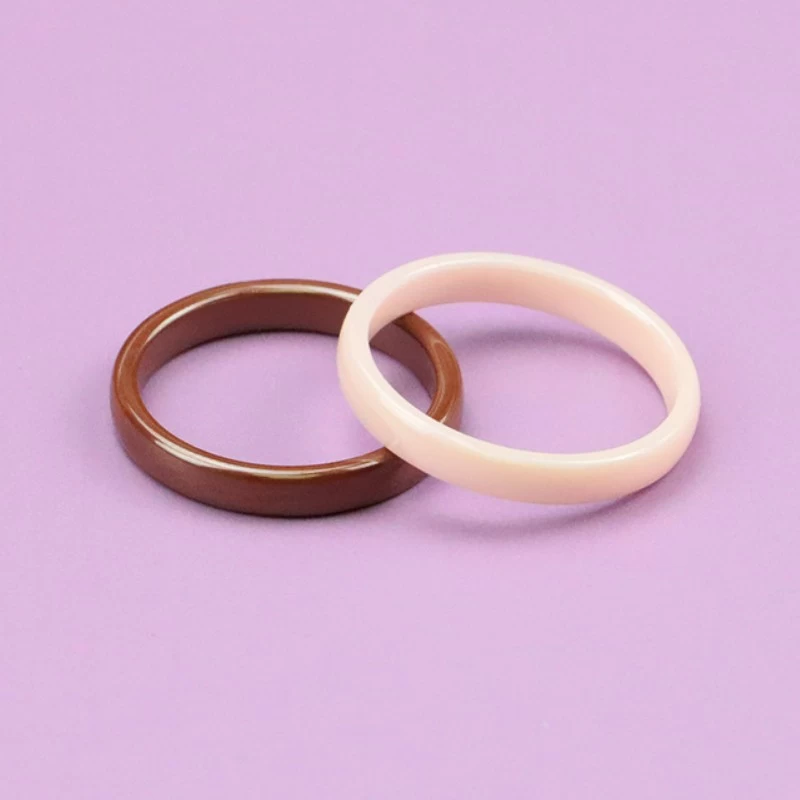 Hot Sale Very Favorable Price 4mm High Quality Ceramic Wedding Bands Black Ceramic Ring White Ceramic Ring Pink Ceramic Ring China Factory
