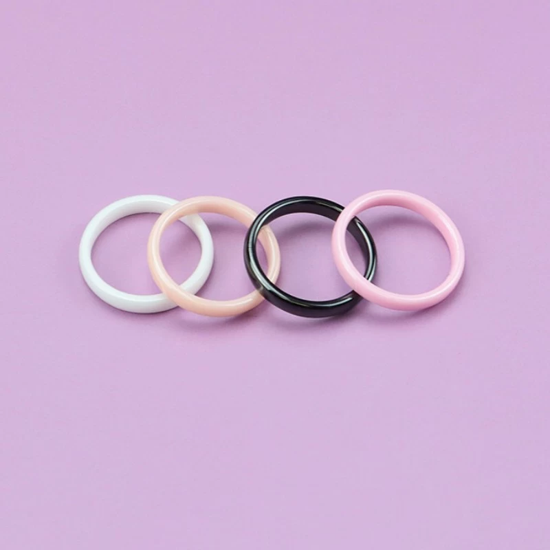 Hot Sale Very Favorable Price 4mm High Quality Ceramic Wedding Bands Black Ceramic Ring White Ceramic Ring Pink Ceramic Ring China Factory