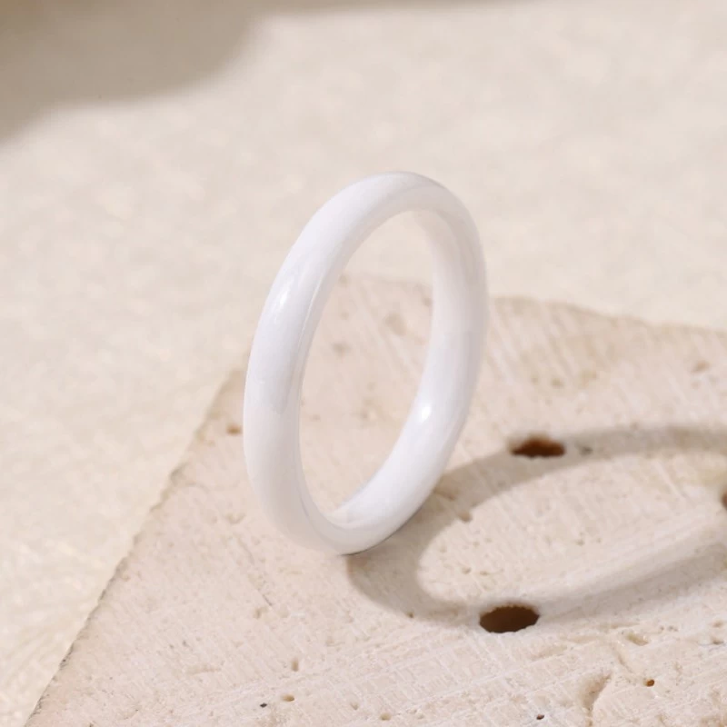 Hot Sale Very Favorable Price 4mm High Quality Ceramic Wedding Bands Black Ceramic Ring White Ceramic Ring Pink Ceramic Ring China Factory