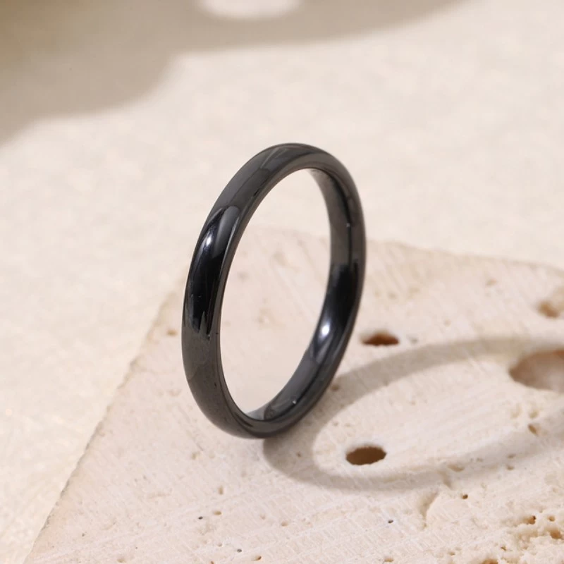 Hot Sale Very Favorable Price 4mm High Quality Ceramic Wedding Bands Black Ceramic Ring White Ceramic Ring Pink Ceramic Ring China Factory