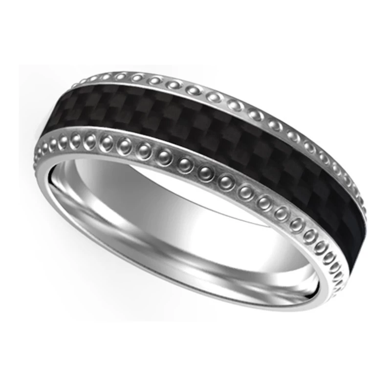 Unveiling the Exquisite Blue Titanium Ring with Black Carbon Fiber Inlay 8mm Blue Titanium and Checkered Texture Black Carbon Fiber Ring China Manufacturer - COPY - 3j6po2