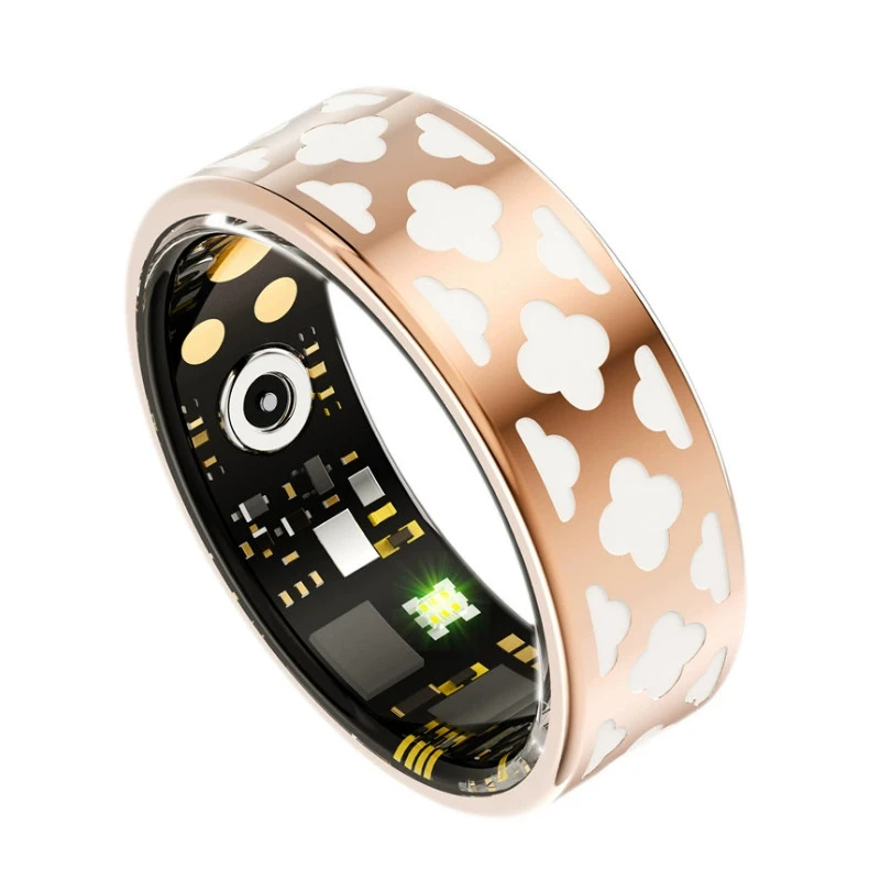 Titanio y esmalte Smart Ring Heart Heart Oxygen Sleep Sleep Paso Contador de contadores impermeables Bluetooth Ring Fabricante de China