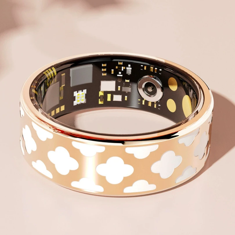 Titanio y esmalte Smart Ring Heart Heart Oxygen Sleep Sleep Paso Contador de contadores impermeables Bluetooth Ring Fabricante de China