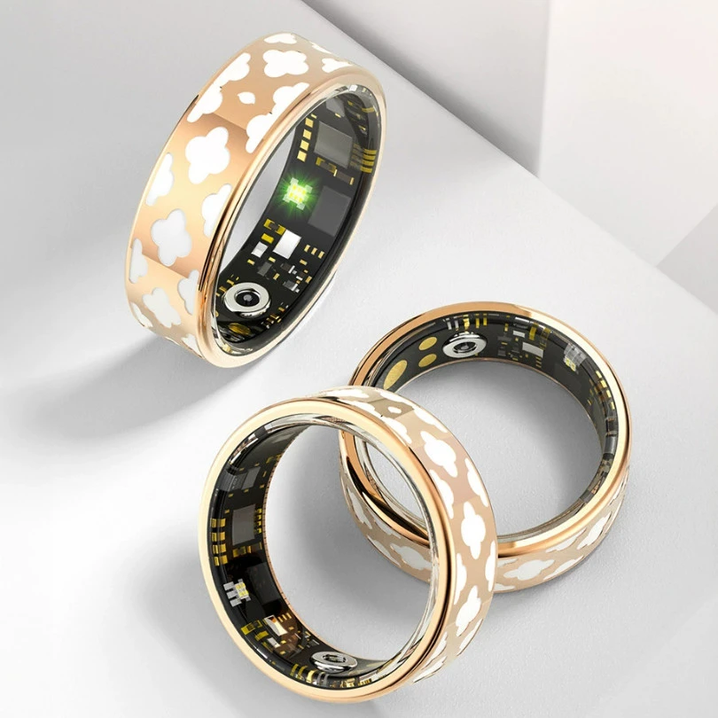 Titanio y esmalte Smart Ring Heart Heart Oxygen Sleep Sleep Paso Contador de contadores impermeables Bluetooth Ring Fabricante de China