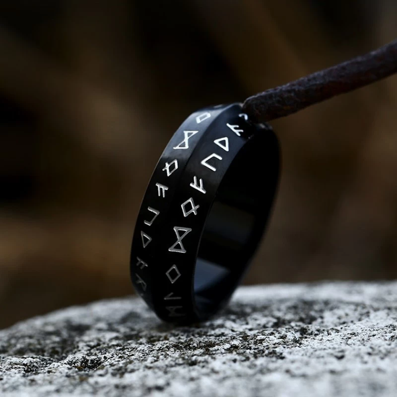 Новый простой дизайн Odin Norse Viking Amulet Rune Rings для мужчин винтажные украшения из нержавеющей стали оптом