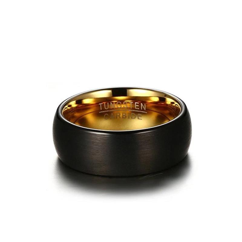 Matte en carbure de carbure de tungstène à deux tons de 8 mm de 8 mm terne
