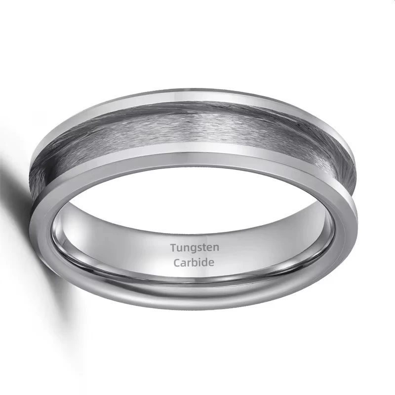 Vendita calda di alta qualità Classic Style Classic 6mm Tungsten Carbide Blank Ring Core Engagement Ring Hedding Ring Blank Core Produttore