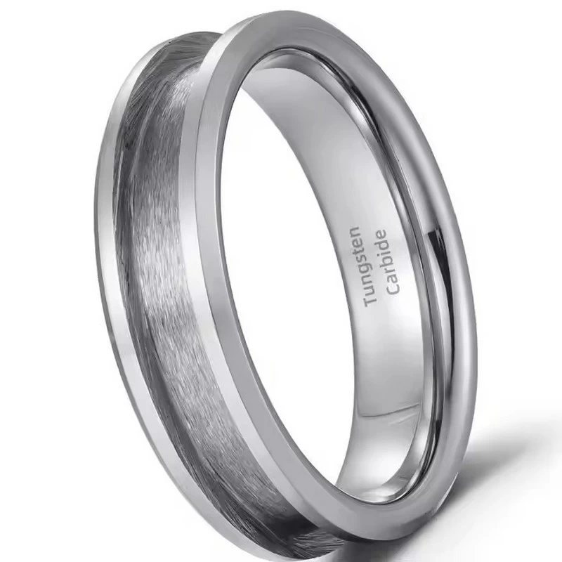 Vendita calda di alta qualità Classic Style Classic 6mm Tungsten Carbide Blank Ring Core Engagement Ring Hedding Ring Blank Core Produttore