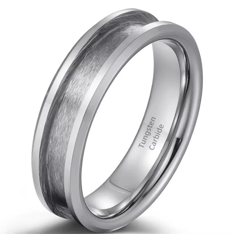 Vendita calda di alta qualità Classic Style Classic 6mm Tungsten Carbide Blank Ring Core Engagement Ring Hedding Ring Blank Core Produttore
